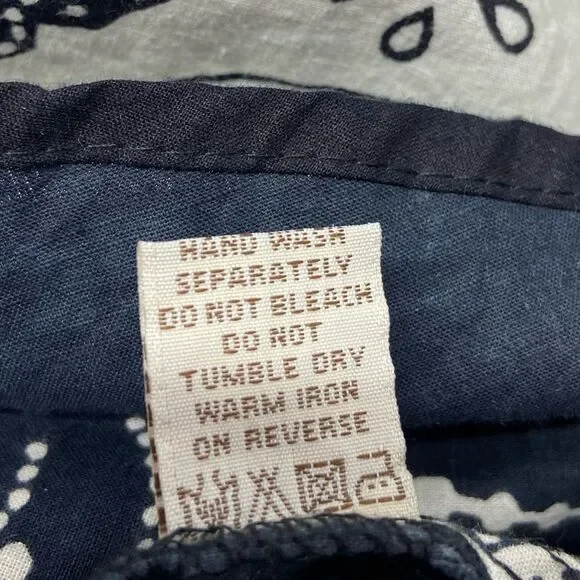 Magic Embroidered Black and White 100% Cotton Dress. Size Large. - Picture 10 of 11